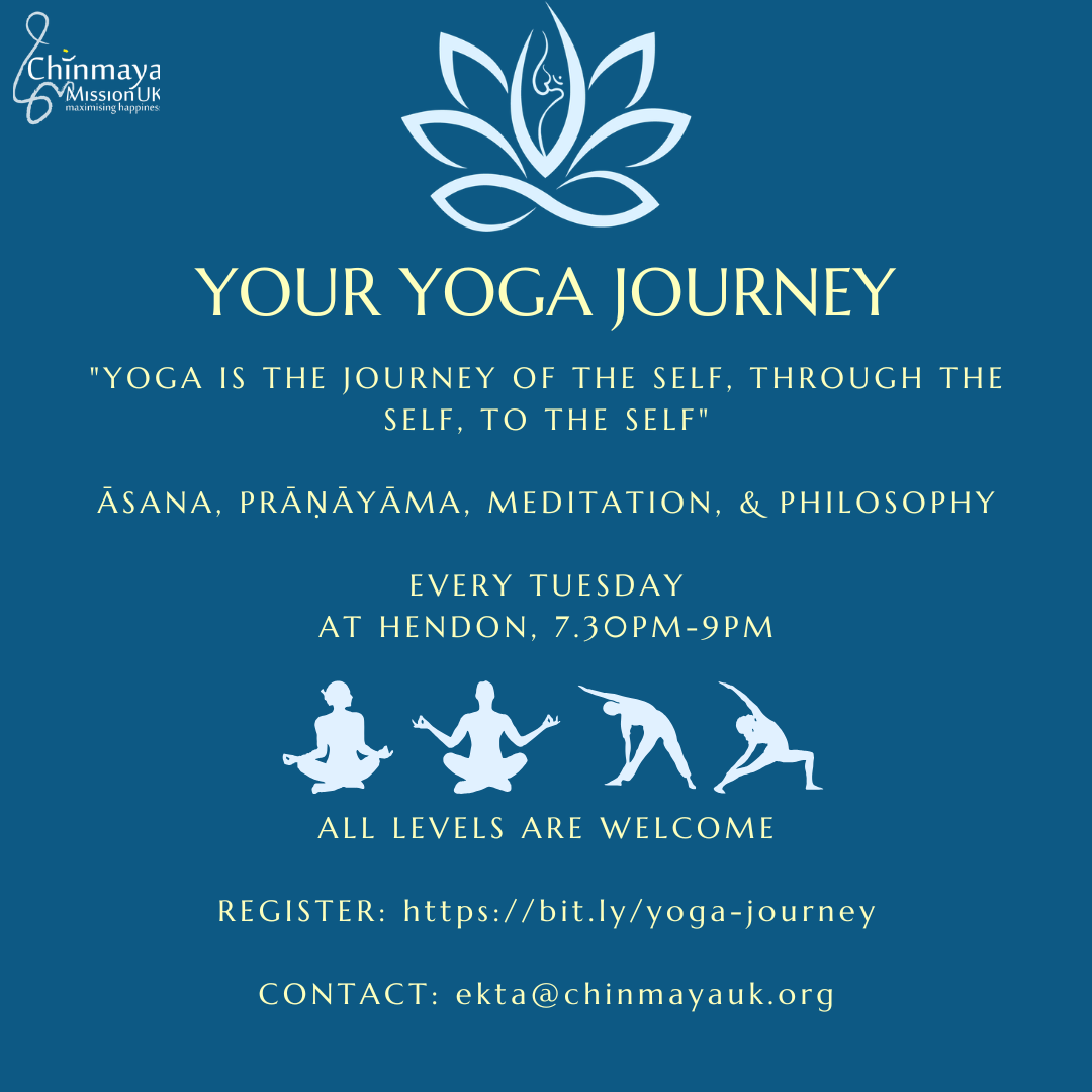 Your Yoga Journey - Yoga Classes at Chinmaya Mission UK